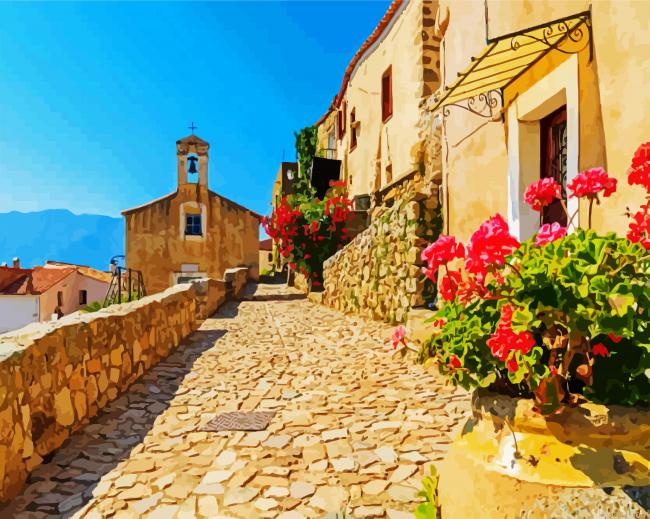 France Corsica Ancient Streets Painting By Numberss.png