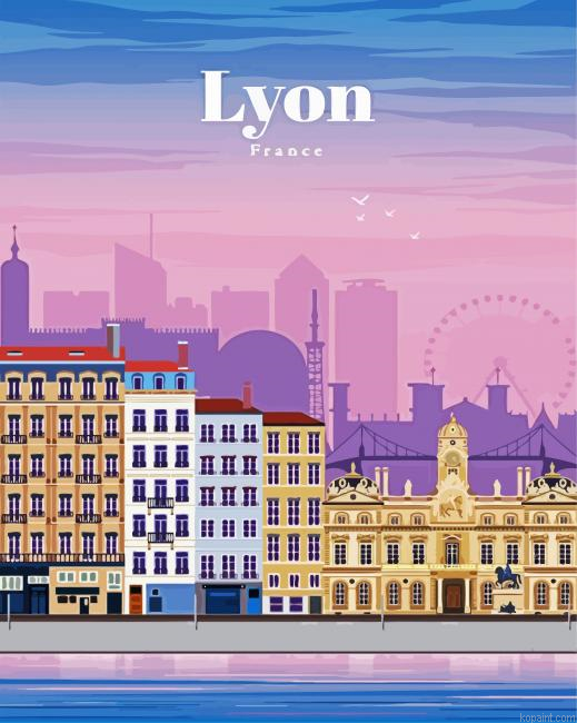 France Lyon City Painting By Numberss.png