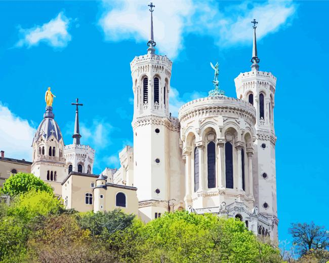 France Lyon Notre Dame Fourviere Painting By Numberss.png