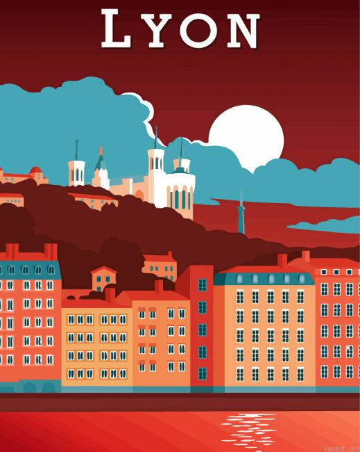 France Lyon Poster Art Painting By Numberss.png