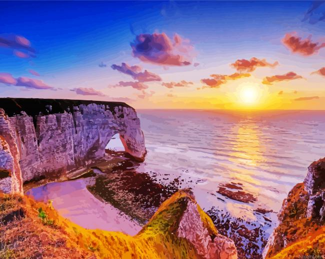France Normandy Etretat Painting By Numberss.png