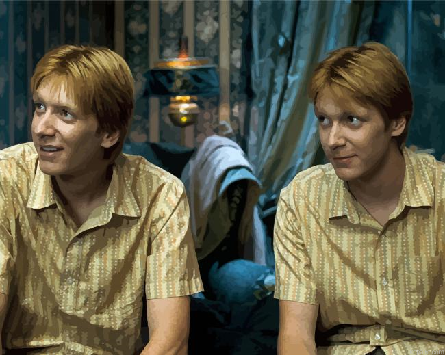 Fred Et George Weasley Characters Painting By Numberss.png