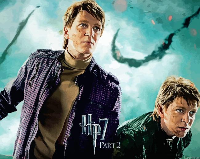 Fred Et George Weasley Poster Painting By Numberss.png