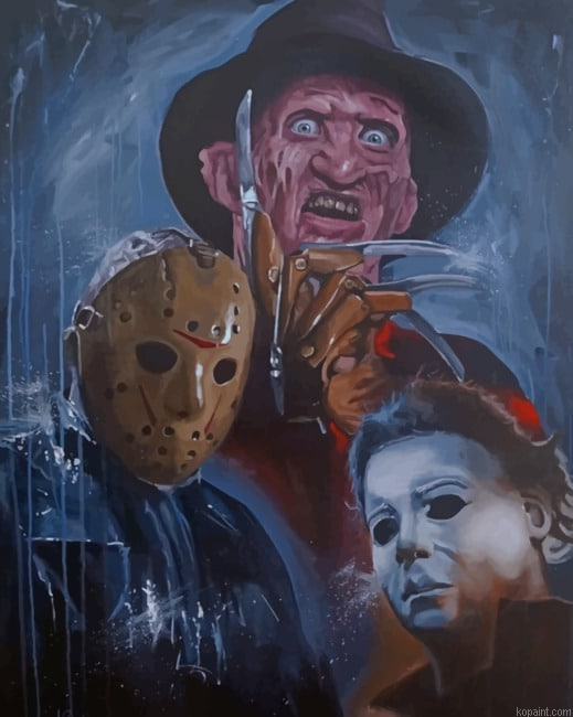 Freddy Krueger Mic Hael Myers Painting By Numberss.png