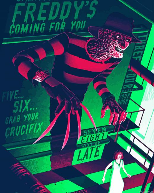 Freddy Krueger Movie Painting By Numberss.png