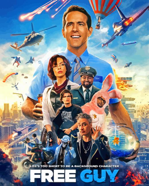 Free Guy Poster Paint By Numbers