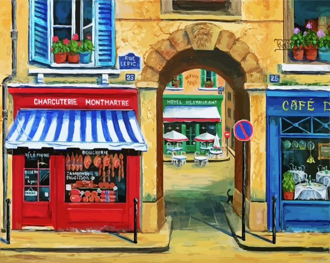 French Butcher Shop Paint By Numbers.png