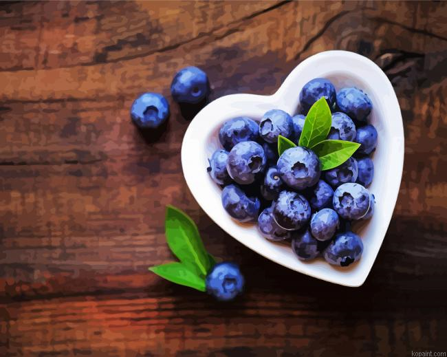 Fresh Blueberries Paint By Numbers.png