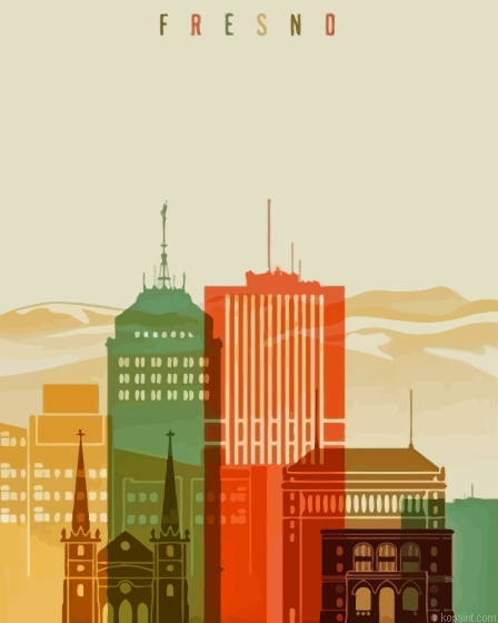 Fresno Poster Art Painting By Numberss.png