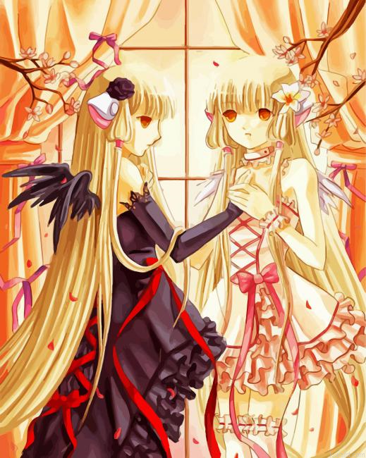 Freya And Chii Chobits Painting By Numberss.png