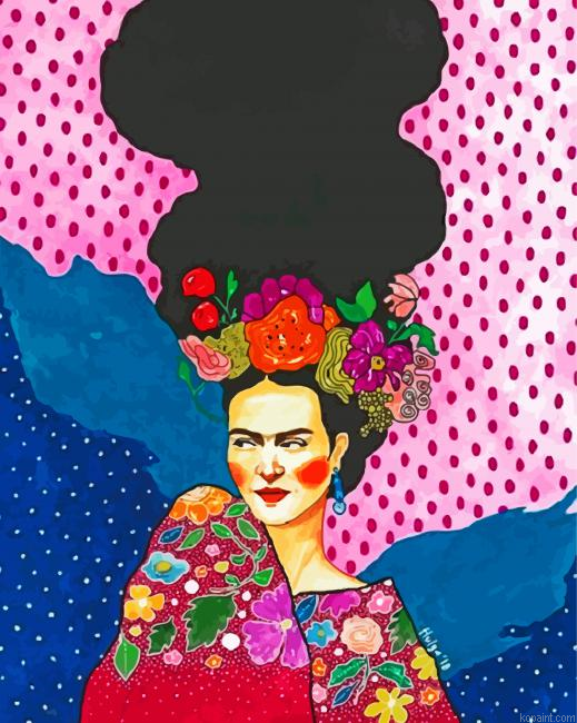 Frida Art Painting By Numberss.png