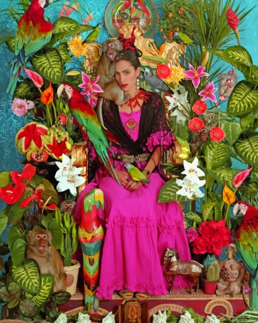 Frida Kahlo Inspired New Painting By Numberss.png