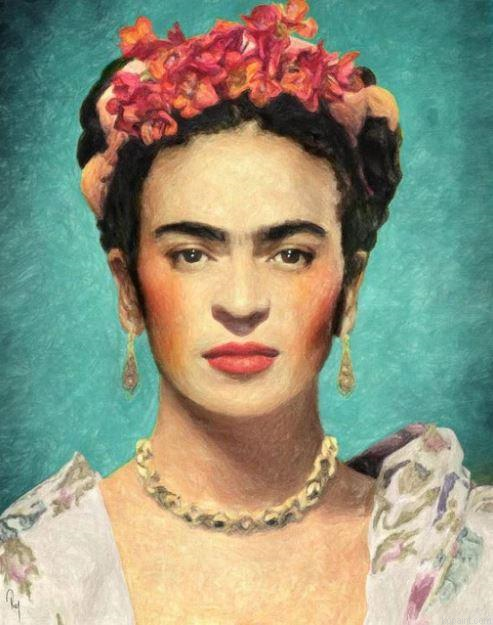 Frida Kahlo Self Portrait People Painting By Numberss.png