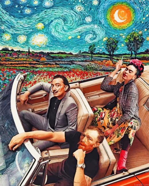 Frida Salvador And Van Gogh Painting By Numberss.png
