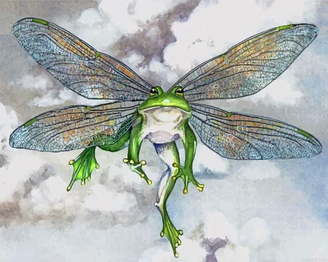 Frog With Wings Painting By Numberss.png