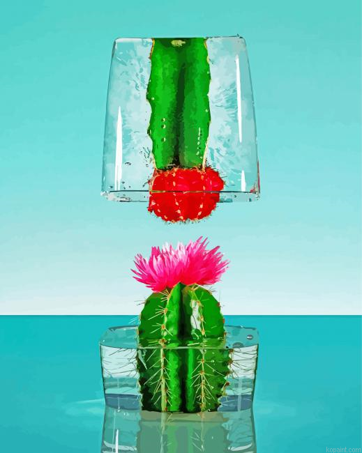 Frozen Cactus Painting By Numberss.png