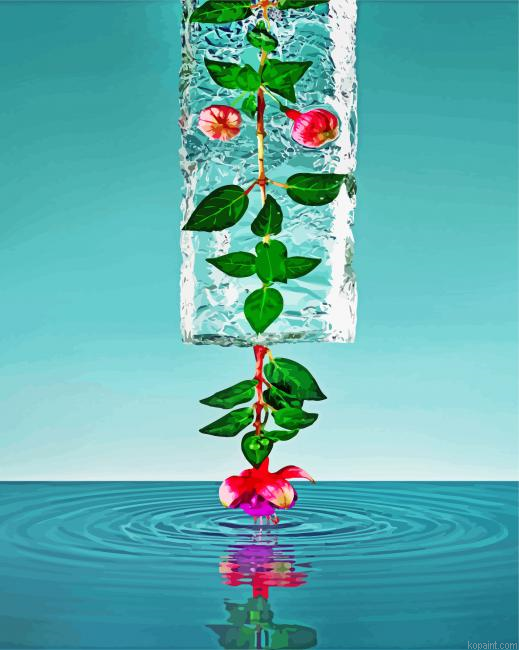 Frozen Flower Paint By Numbers