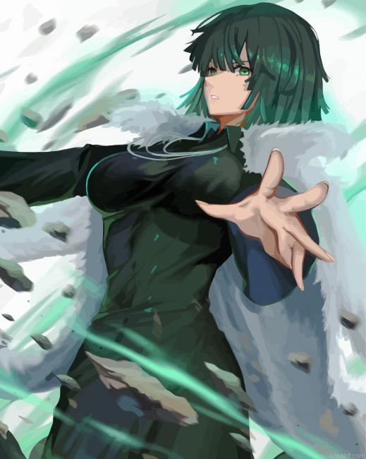 Fubuki One Punch Man Painting By Numberss.png
