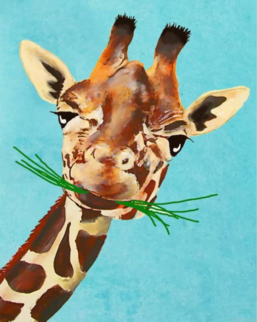 Funny Giraffe Paint By Numbers