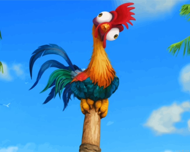 Funny Hei Hei Painting By Numberss.png