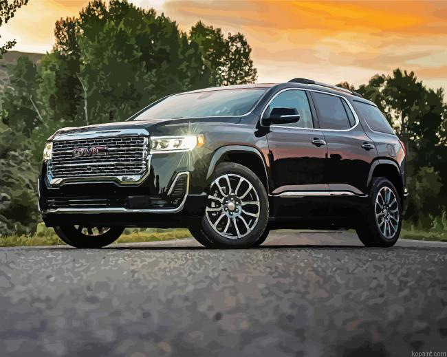 GMC Acadia Paint By Numbers