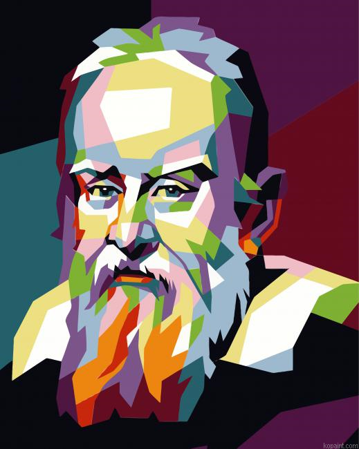 Galileo Galilei Pop Art Painting By Numberss.png