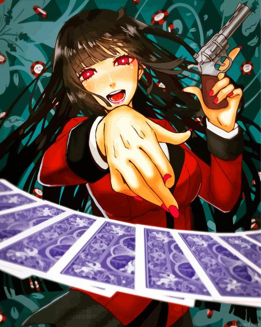 Gambler Yumeko Jabami Kakegurui Painting By Numberss.png