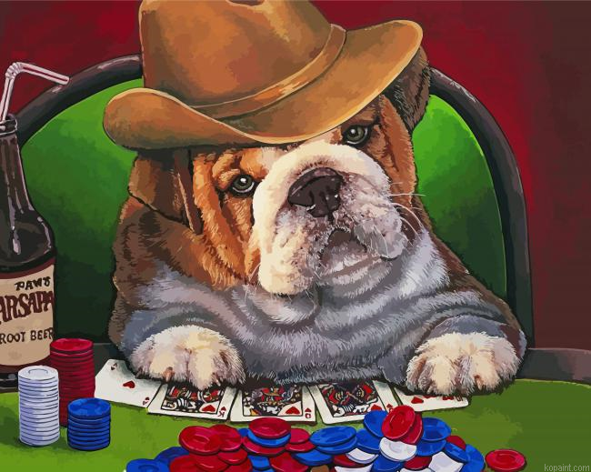 Gambling Dog Painting By Numberss.png
