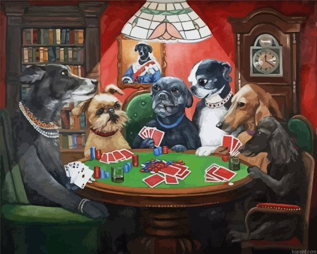 Gambling Dogs Painting By Numberss.png