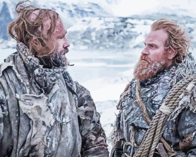 Game Of Thrones Tormund And The Hound Painting By Numberss.png