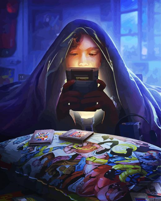 Gamer Boy Art Painting By Numberss.png