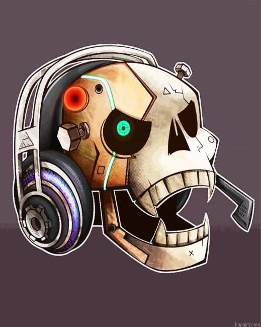 Gamer Skull Painting By Numberss.png