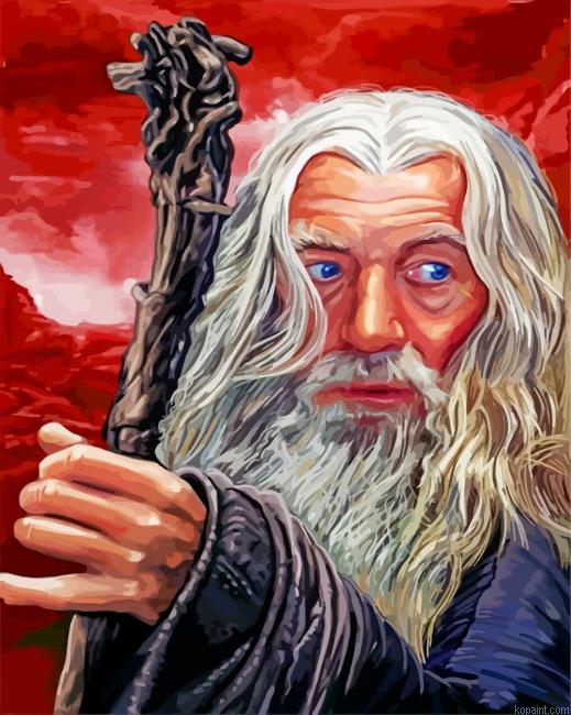 Gandalf Lord Of The Rings Painting By Numberss.png