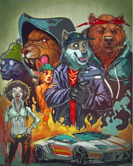 Gangsta Animals Painting By Numberss.png