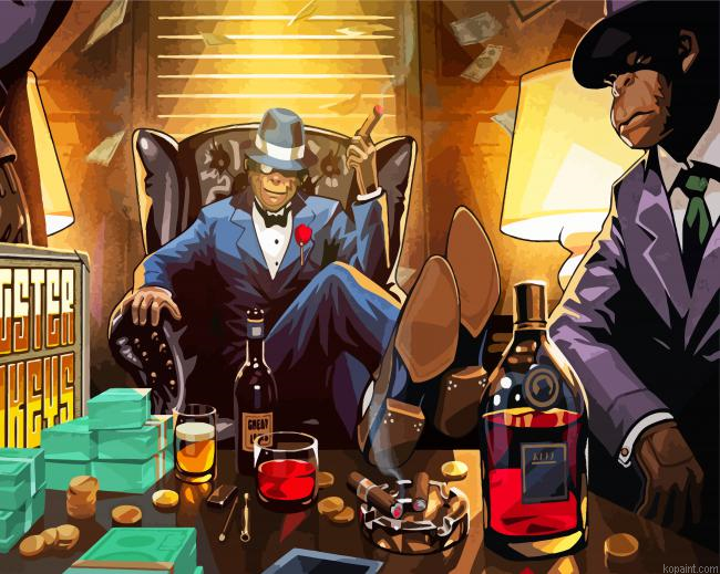 Gangster Monkeys Painting By Numberss.png