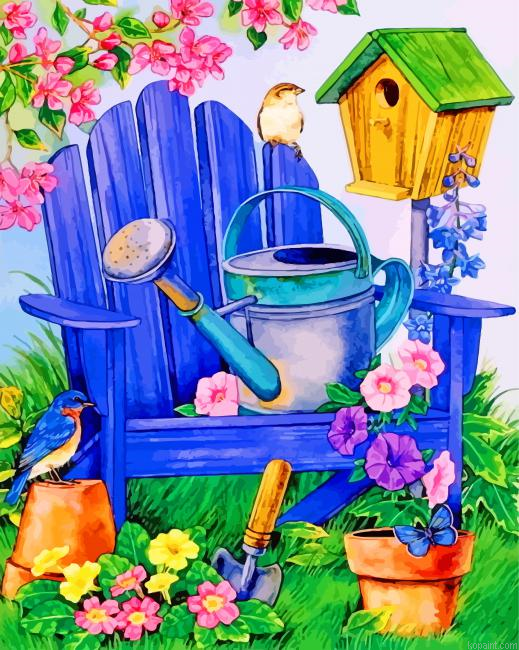Garden Water Pail Painting By Numberss.png