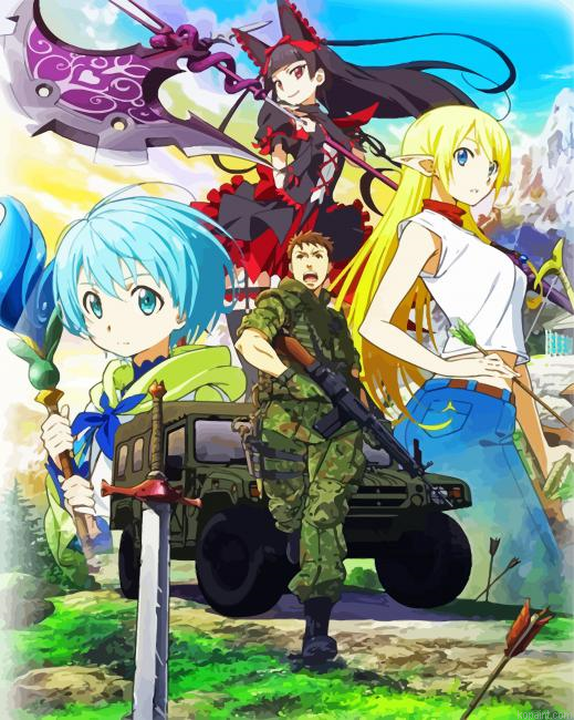 Gate Anime Serie Painting By Numberss.png