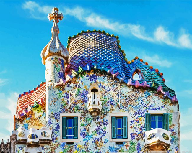 Gaudi Casa Batllo Barcelona Painting By Numberss.png