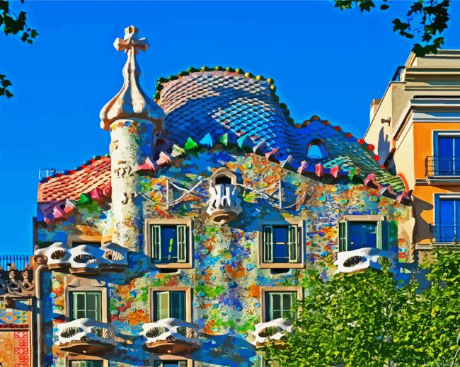 Gaudi Casa Batllo Spain Painting By Numberss.png