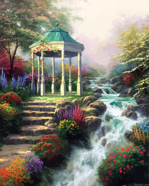 Gazebo Art Painting By Numberss.png