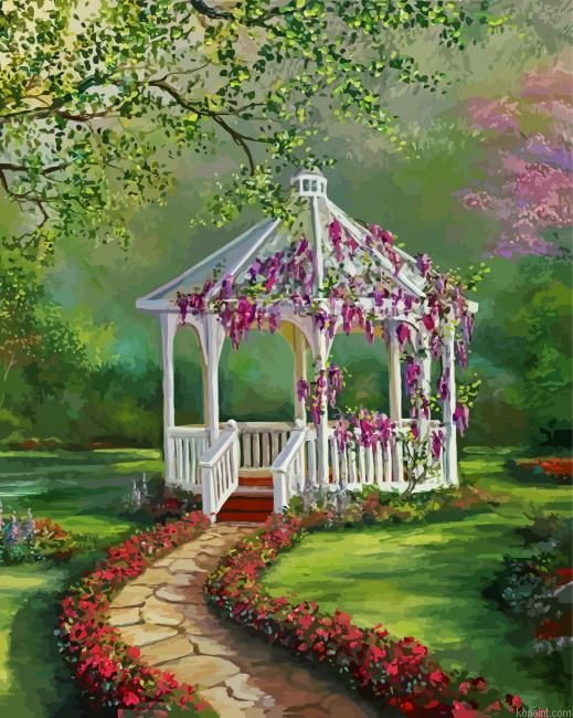Gazebo Buildings Painting By Numberss.png