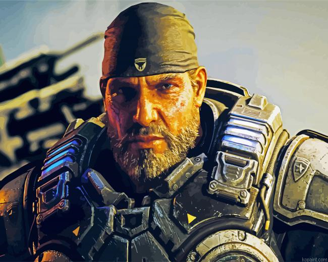 Gears Of War Game Character Painting By Numberss.png