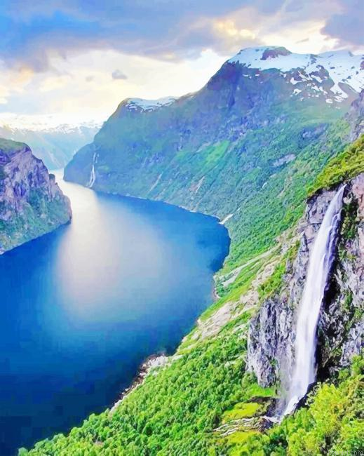 Geiranger Norway New Painting By Numberss.png