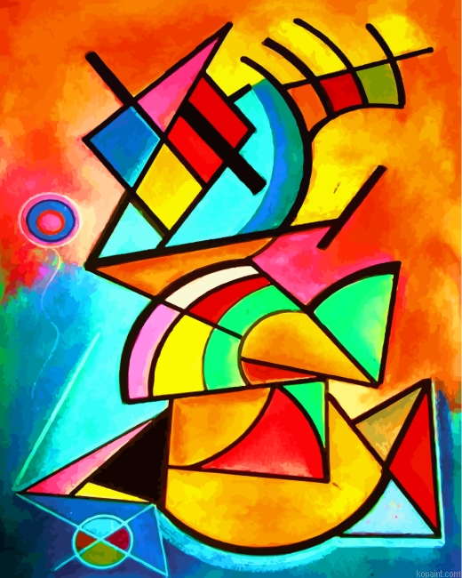 Geometric Abstract Art Painting By Numberss.png