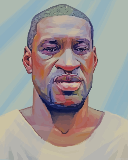 George Floyd Art Painting By Numberss.png