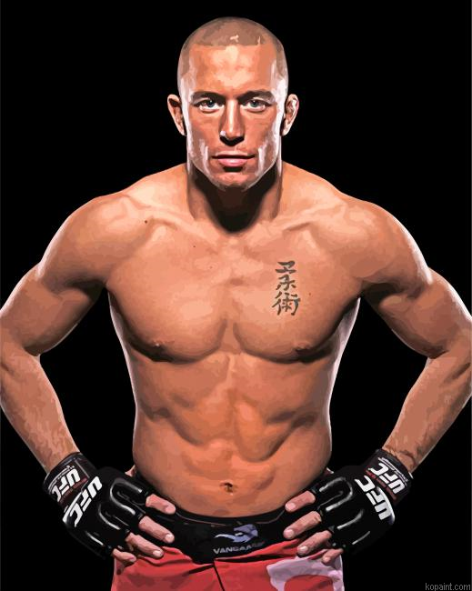 Georges St Pierre Painting By Numberss.png