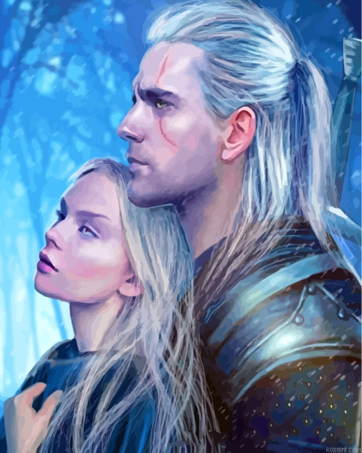 Geralt And His Lover Painting By Numberss.png
