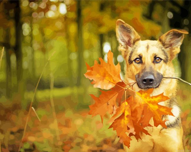 German Shepherd Puppy Painting By Numberss.png