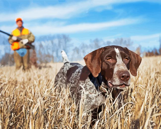 German Shorthaired Dog Painting By Numberss.png