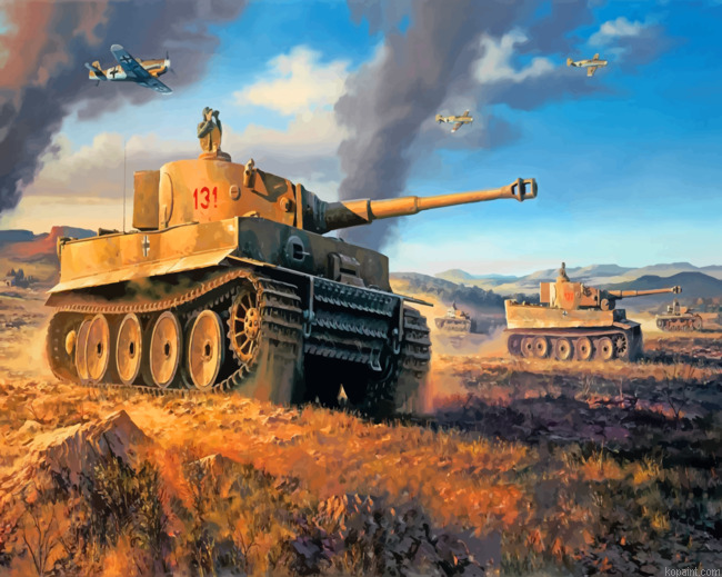 German Tiger Tank Painting By Numberss.png